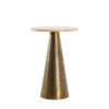 Side Table Sand/ Pink Marble/ Dark Brown 36xh51cm 6787961
