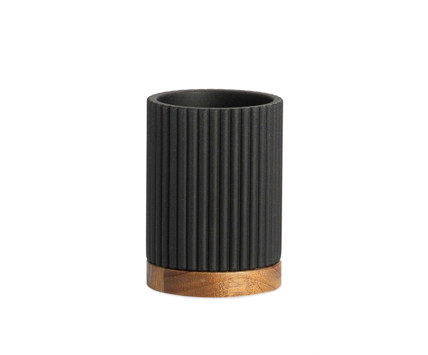 Black / Acacia Toothbrush Holder Ba22113