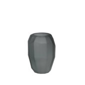 Vase Flamengo Glass Light Grey 19xh28cm 5934027