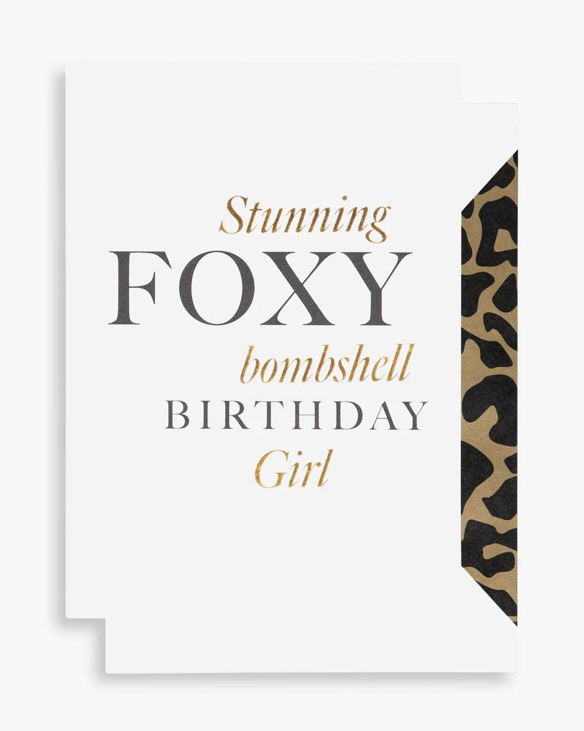 Cardsome Card Stunning Foxy Bombshell Birthday Girl