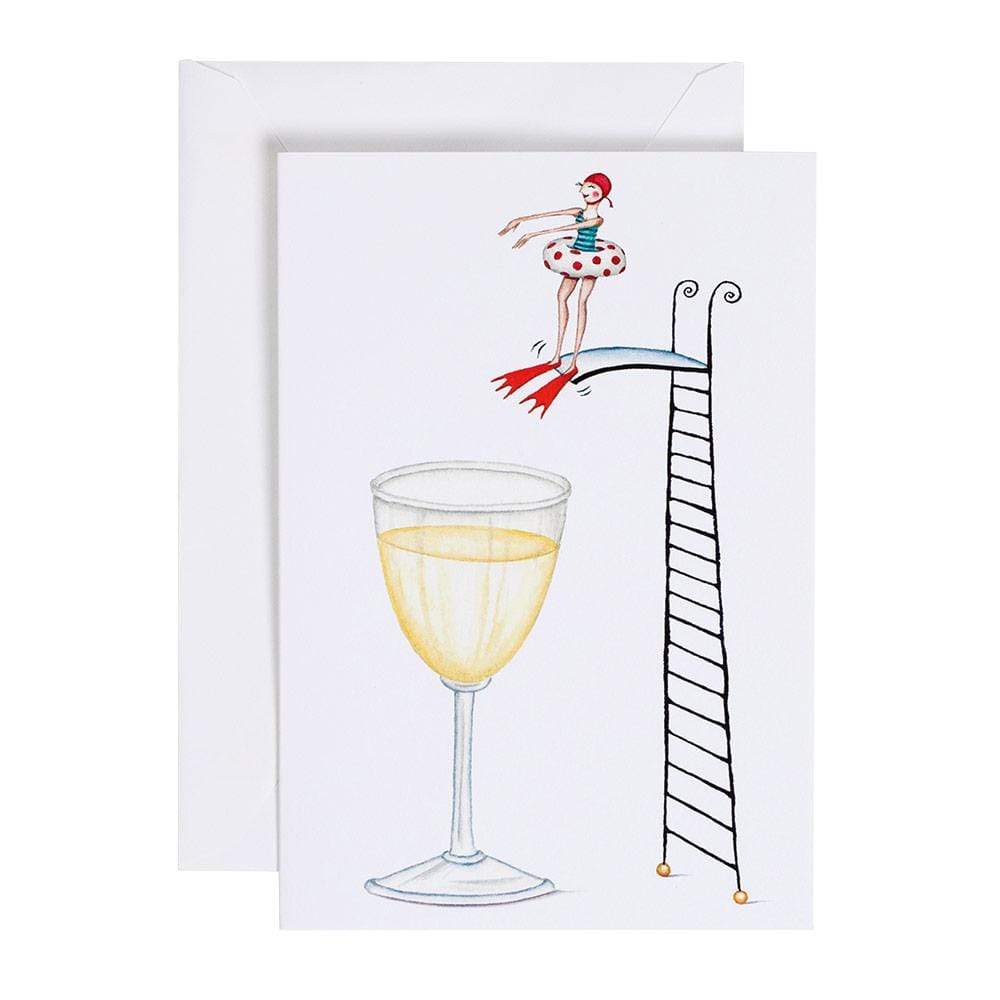 Birthdaycard Diving into Wine 88437.01