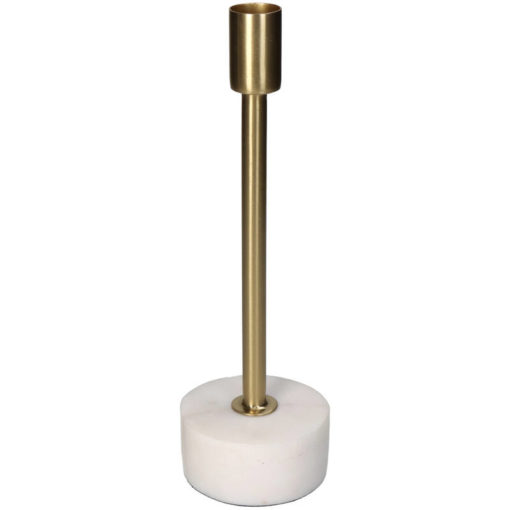 Candle Stick Marble Gold 7,5x24,5cm kal-0713