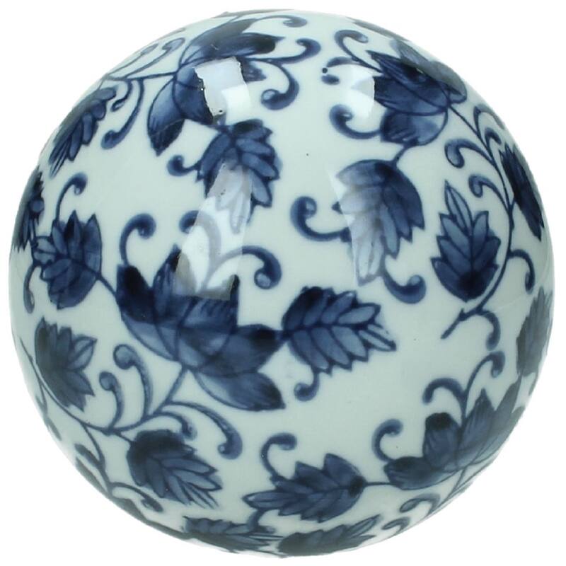 Deco Ball Mix Blue & White 10cm Lev-4836