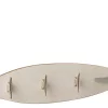 Surfboard Hanger 3 Wood Beige Metal 66x11cm 12170
