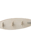 Surfboard Hanger 3 Wood Beige Metal 66x11cm 12170