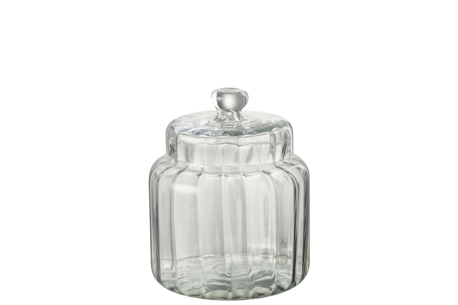 Jar Elia Glass Clear 17,8xh23cm 30667