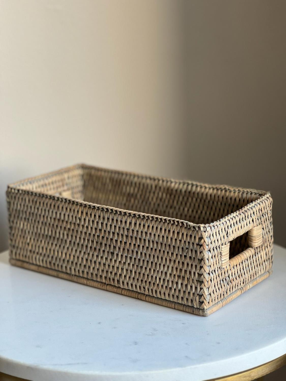 Basket "Gil" L Greywashed GG962