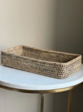 Bathroom Basket L Greywashed GG240