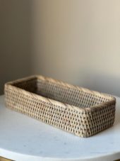 Bathroom Basket M Greywashed GB