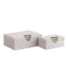 Box Suede Beige Golden Handle S 717895