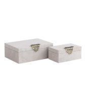Box Suede Beige Golden Handle L 717895