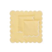 Scallop Napkin Capri Light Yellow100% Linen