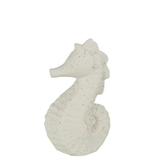 Seahorse Sand Glaze White 9x5,5xh15cm 40388