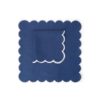 Scallop Napkin Riviera Clear Blue 100% Linen