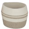 Oppbevaringskurv Nougat/ White 30xh24cm 41769