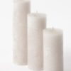 Cylinder Candle linen 8,6x15cm C20863