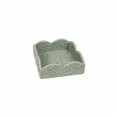 Scallop Rattan Green Napkin Holder Lunsj Hl104