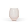 Vertical Handcut Vase Pink ø10xh12cm DCG1480