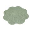Scallop Rattan Green Placemat HPM104