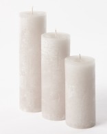 Cylinder Candle linen ø8,6xh15cm C20863