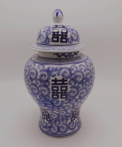 Jar Porcelain White/Blue "Yangste" 27xh48h 155-304