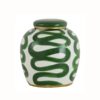 Pot Green/White Serpentine 155-648