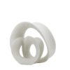 Curved Scupture White 50,5x24,5xh42cm 325-749