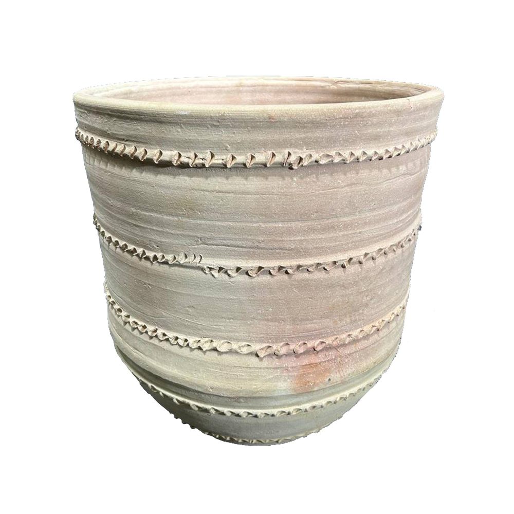 Kaisa Beige Terracotta Round Pot 721391
