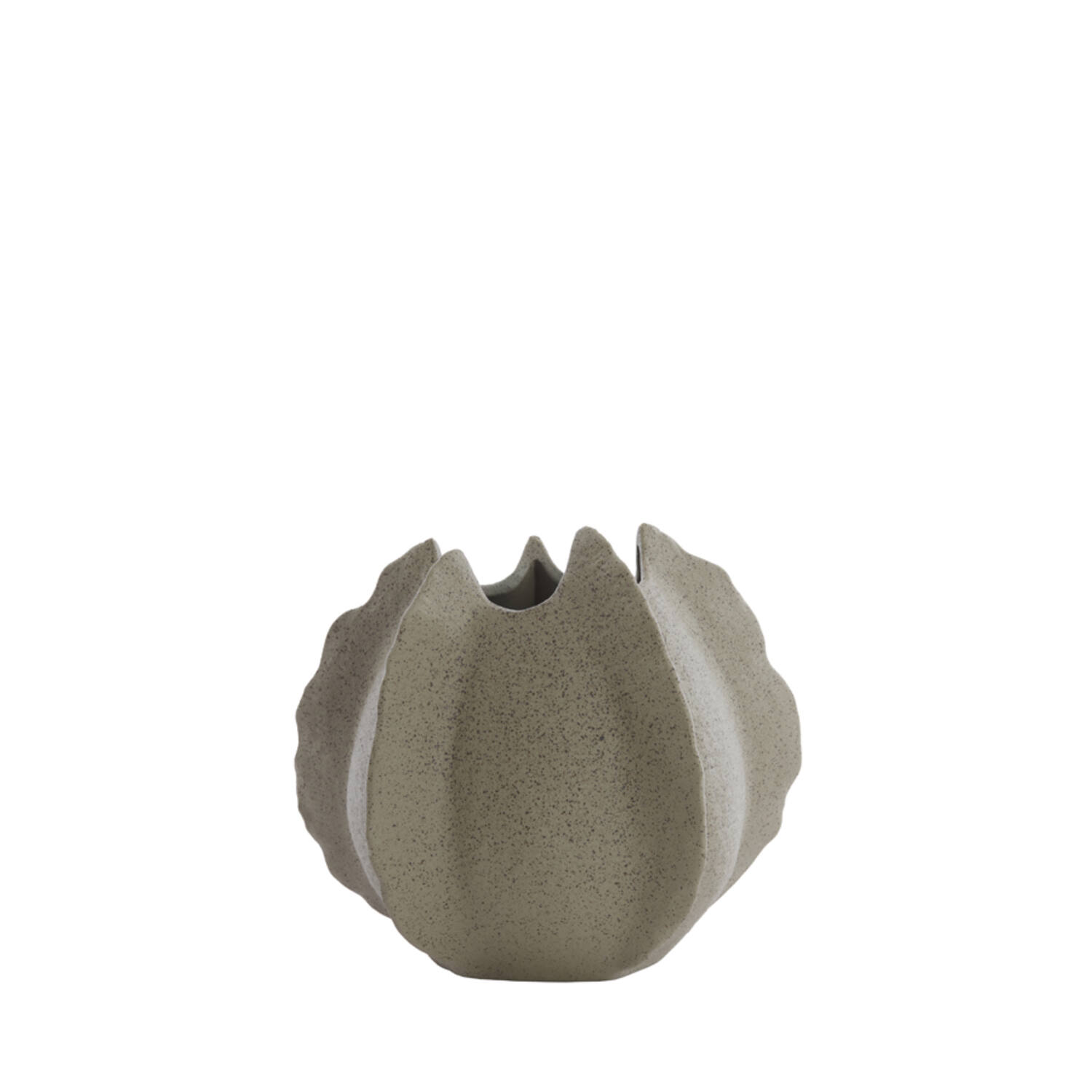 Vase Deco Kelapa Ceramic Grey Green 26,5xh23cm 5883002