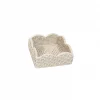 Scallop Rattan White Napkin Holder Hl103