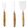 Cheese Serving Set Bamboo Handles 37996