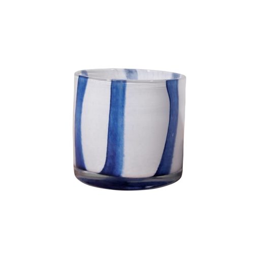 Candleholder Blue&White 36971