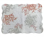Bordbrikke Korall Oransje/Beige 37x51cm