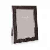 Chocolate Croc & Silver Frame 13x18cm Fr1303