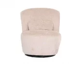 Swivel Chair Mayfair Almond Cruched Velvet 66x73xh75cm 100-695