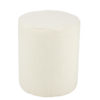 Pouf Cylinder Creme Wool 40xh50cm 41703