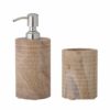 Såpedispenser & Tannglass Sandsten 8xh13cm /8xh10cm 82058091