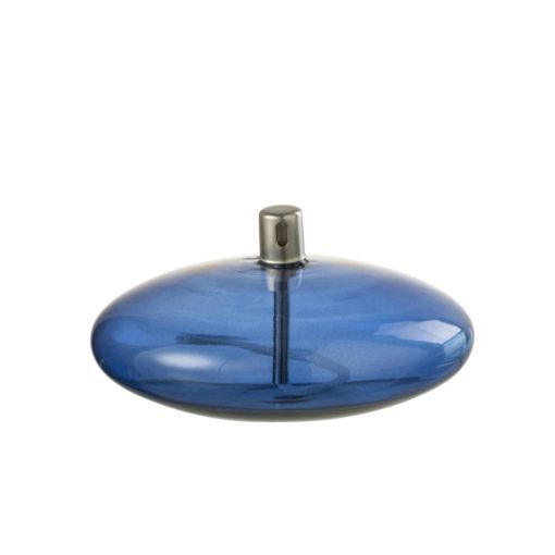 Oil Lamp Low Blue 14x6,5cm 42587