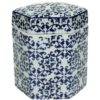 Jar Porcelain Blue 12,5x12,5xh17cm wer-2064