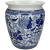 Planter Blue& White Porcelain 24,5xh28,2cm xet-5223