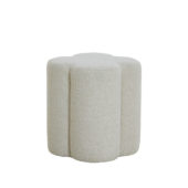 Pouf 38x38x45 cm NALANI bouclé cream