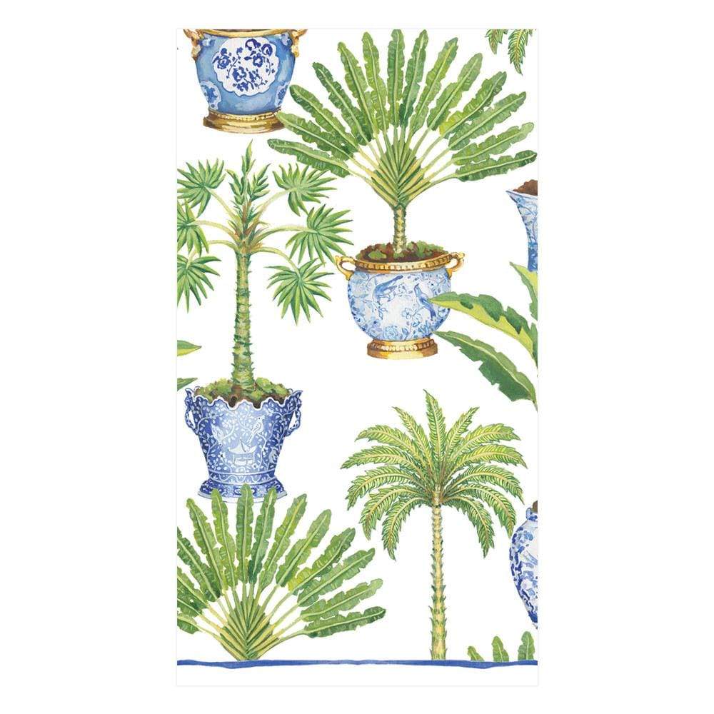 Napkin White Potted Palms 17700g