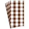 Napkin Chocolate Gingham 17074g