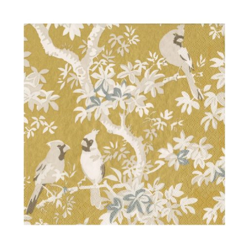 Napkin Gold/Ivy Scenic Songbird 18080l