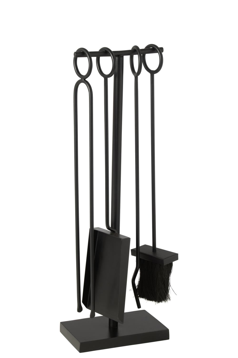 Fireplace Tools Metal Black 23x13xh61cm 46029