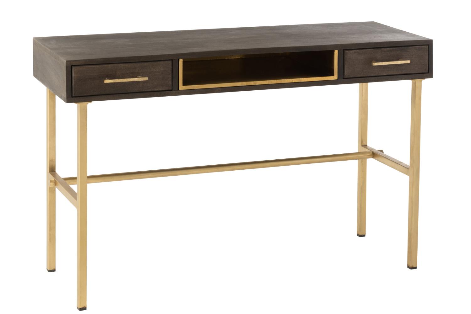 Console Janis Brown/Gold 120x43xh74cm 15732