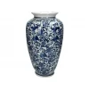 Vase Blue & White 18x18xh36cm Xet-8012