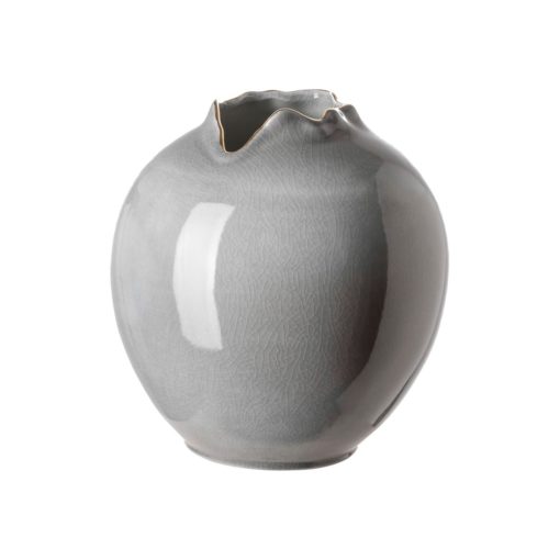 Vase Porcelaine Crackle Grey 19x19xh23cm 127057