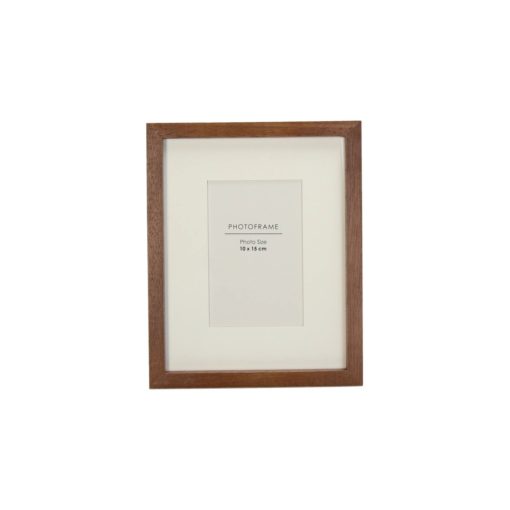 Frame Rubberwood Brown 10x15cm Kal-5480