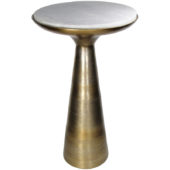 Table Marble Gold ø38xh63cm Kal-1246